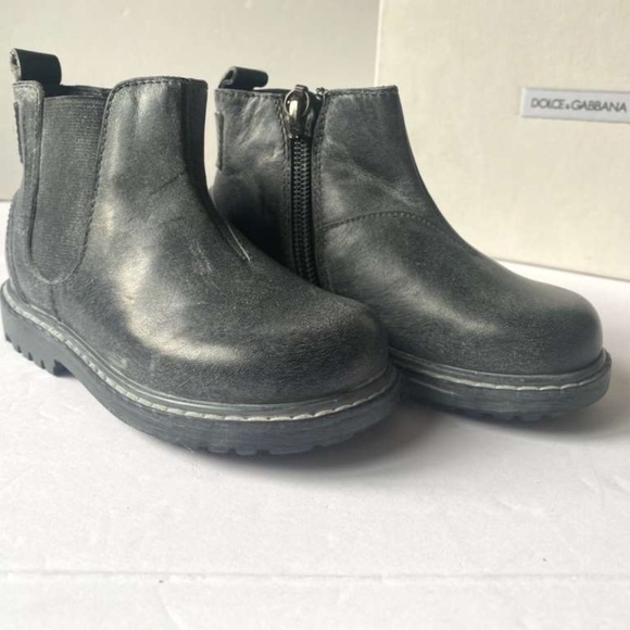 Dolce&Gabbana kids vintage effect ankle boots size EU 22 - Picture 2 of 8